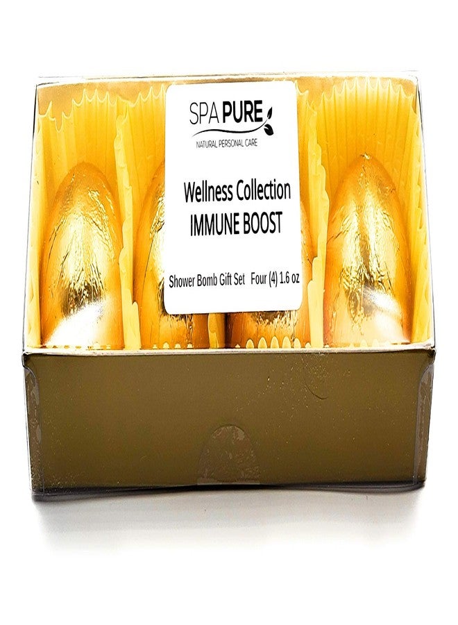 Spa Pure Immune Boost Aromatherapy Shower Steamers Bombs - Shower Bombs with Essential Oils – Unisex Bath Melts - Self Care and Relaxation Shower Steamer - Enjoy Spa at Home - (4 Count) - Image 2